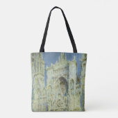 Rouen Cathedral West Facade Sunlight, Claude Monet Tote Bag (Achterkant)