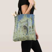 Rouen Cathedral West Facade Sunlight, Claude Monet Tote Bag (Dichtbij)