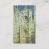 Rouen Cathedral, West Facade Sunlight Claude Monet Visitekaartje (Achterkant)