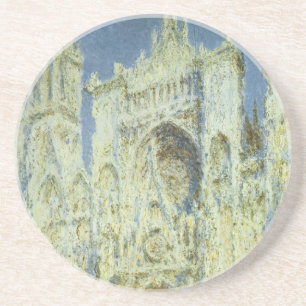 Rouen Cathedral West Facade Sunlight, Claude Monet Zandsteen Onderzetter