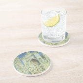 Rouen Cathedral West Facade Sunlight, Claude Monet Zandsteen Onderzetter (Zijkant)