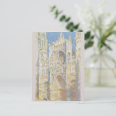 Rouen Cathedral West Facade Sunlight Monet Briefkaart (Staand voorkant)