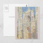 Rouen Cathedral West Facade Sunlight Monet Briefkaart (Voorkant / Achterkant)