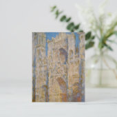 Rouen Cathedral, West Facade, Sunlight van Claude Briefkaart (Staand voorkant)