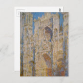 Rouen Cathedral, West Facade, Sunlight van Claude Briefkaart (Voorkant / Achterkant)