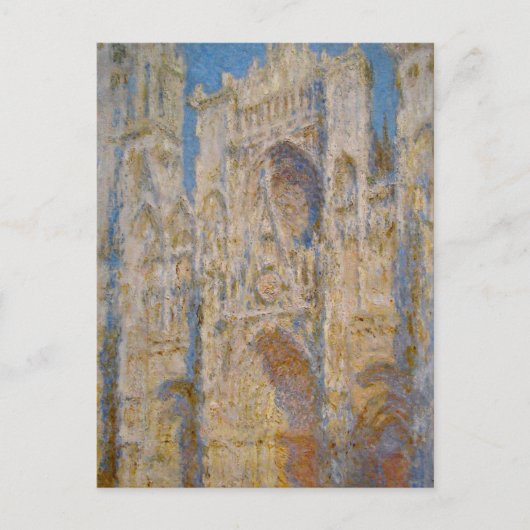 Rouen Cathedral, West Facade, Sunlight van Claude Briefkaart (Voorkant)
