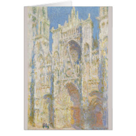 Rouen Cathedral West Facade Sunlight van Monet