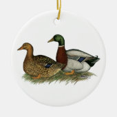 Rouen Ducks Keramisch Ornament (Voorkant)