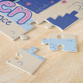 Rouen france-reisposter. legpuzzel (Zijkant)