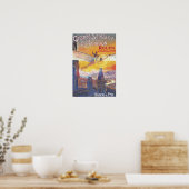 Rouen, Frankrijk - Pilot and Plane Poster (Keuken)