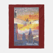 Rouen, Frankrijk — Pilot en Plane Fleece Deken (Voorkant)