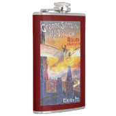 Rouen, Frankrijk — Pilot en Plane Heupfles (Rechts)