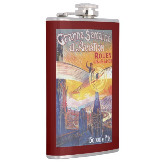 Rouen, Frankrijk — Pilot en Plane Heupfles (Rechts)