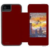 Rouen, Frankrijk — Pilot en Plane Incipio iPhone Portemonnee Hoesje (Agenda Open)