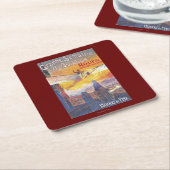 Rouen, Frankrijk — Pilot en Plane Kartonnen Onderzetters (Schuin)