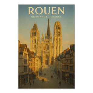 Rouen Normandië Frankrijk 2026 Perfect Poster