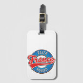 Rouen Normandy France retro logo Bagagelabel (Voorkant (verticaal))