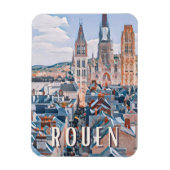 Rouen Photo Vintage Magneet (Verticaal)