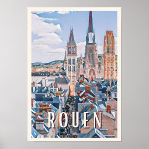 Rouen Photo Vintage Poster