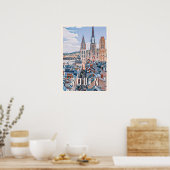 Rouen Photo Vintage Poster (Keuken)
