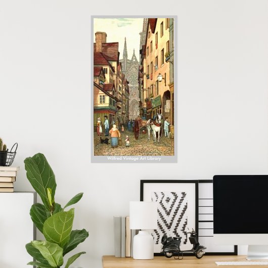 Rouen Street Poster (Thuiskantoor)
