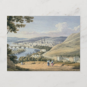 Rouen van Mont Sainte-Catherine (m/c op papier) Briefkaart