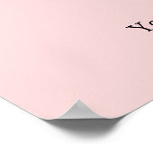 Rouge Blush Roze Professionele Zakelijke Logo Prom Poster (Hoek)