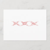 Rouge Blush Toile de Jouy Trouwdetails Enclosure Informatiekaartje (Achterkant)