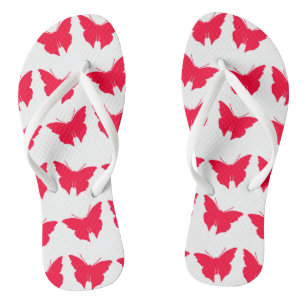 Rouge Bold Mod Butterflies Teenslippers