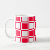 Rouge Bold Mod Squares Koffiemok (Links)
