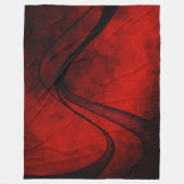 Rouge Crosshatched Wave - Fleece Blanket Deken (Voorkant)