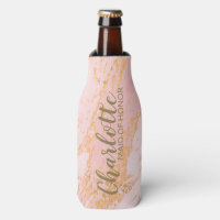 Rouge en Goud Marmer Gepersonaliseerd Bruidsfeest
