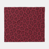 Rouge Luipaard Fleece Deken (Voorkant (Horizontaal))