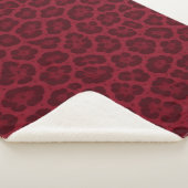 Rouge Luipaard Sherpa Deken (3/4)