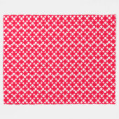 Rouge Mod Ball Design @ Emporio Moffa Fleece Deken (Voorkant (Horizontaal))