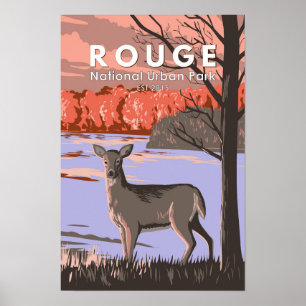 Rouge National Urban Park Canada Reizen Vintage Poster