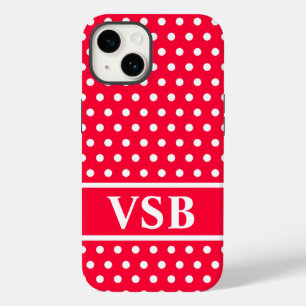 Rouge Red Polka Dots Case-Mate iPhone Case