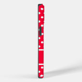 Rouge Red Polka Dots Case-Mate iPhone Case (Achterkant / Rechts)