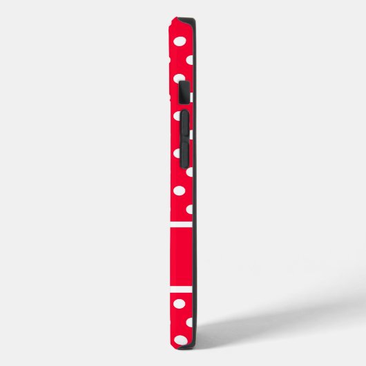 Rouge Red Polka Dots Case-Mate iPhone Case (Achterkant / Links)