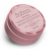Rouge Roze Cosmetica Pot Etiket met Ingredienten
