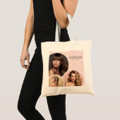 Rouge Roze Logo 3 Foto Kapsalon Tote Bag (Voorkant (product))