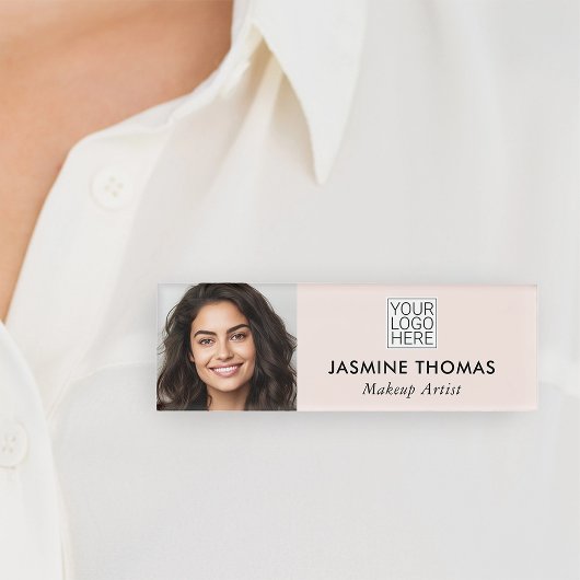 Rouge Roze Logo Foto Make-up Naambadge