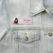Rouge Roze Logo Foto Make-up Naamplaatje (In situ)