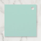 Rouge Roze Mintgroen Goud Geometrische Bruidsdouch Bedankjes Labels (Achterkant)