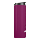 Rouge Roze Persoonlijke Bruidsmeisje  Thermosbeker (Gedraaid links)