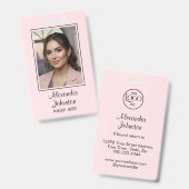 Rouge Roze Portret Werknemer Make-up Badge (Voor- en achterkant)