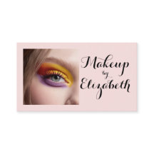 Rouge Roze Script Foto Make-up Visitekaartje