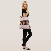 Rouge Roze Script Logo Foto Make-up Studio Tote Bag (Op model)