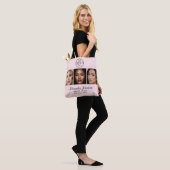 Rouge Roze Script Logo Foto Make-up Studio Tote Bag (Op model)