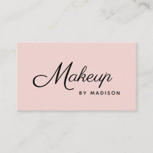 Rouge Roze Zwarte Script Foto Make-up Visitekaartj Visitekaartje